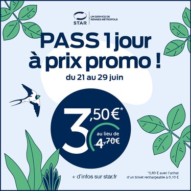 PASS 1 jour à prix promo !